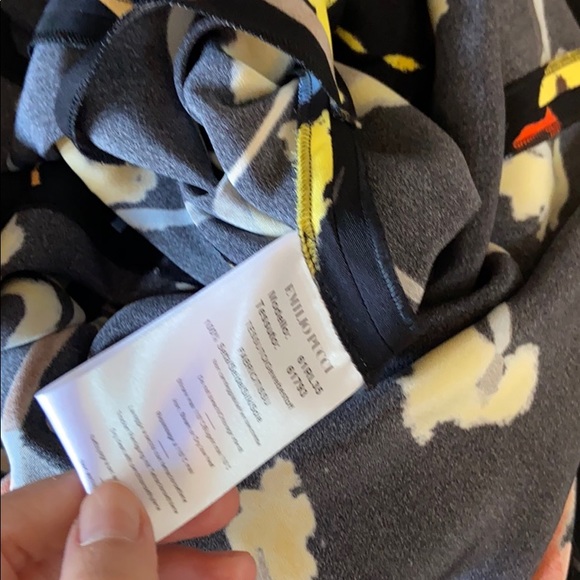 Emilio Pucci Brush Print Dress 42 NWT - Picture 4 of 4